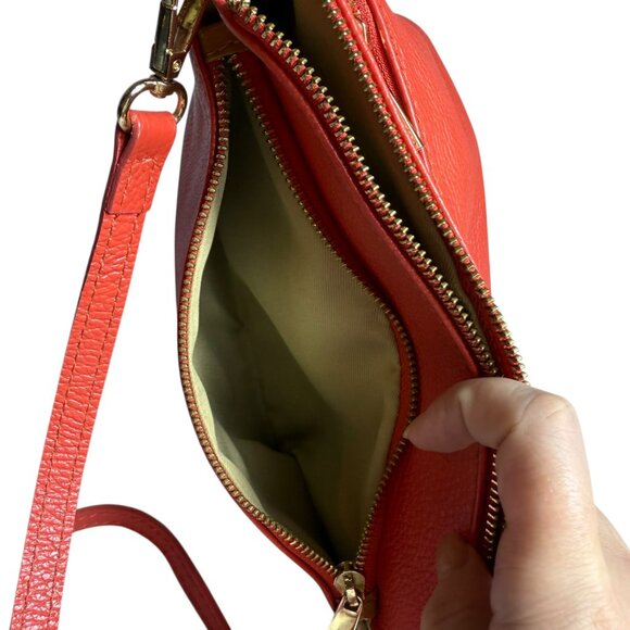 Divina Firenze Red Leather Crossbody Bag - Picture 5 of 13